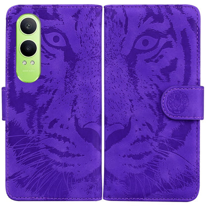 Tiger Embossing Pattern Flip Leather Phone Case, For OPPO Reno12 Pro 5G Global, For OPPO Reno12 5G Global, For OPPO K12x, For OPPO A60 4G