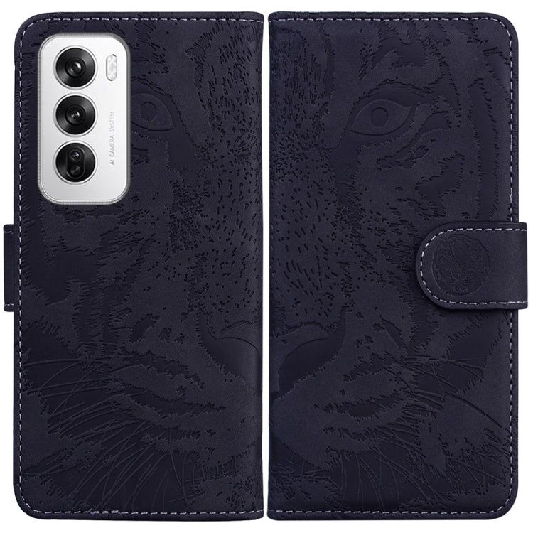 Tiger Embossing Pattern Flip Leather Phone Case, For OPPO Reno12 Pro 5G Global, For OPPO Reno12 5G Global, For OPPO K12x, For OPPO A60 4G