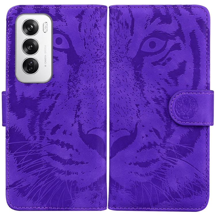 Tiger Embossing Pattern Flip Leather Phone Case, For OPPO Reno12 Pro 5G Global, For OPPO Reno12 5G Global, For OPPO K12x, For OPPO A60 4G