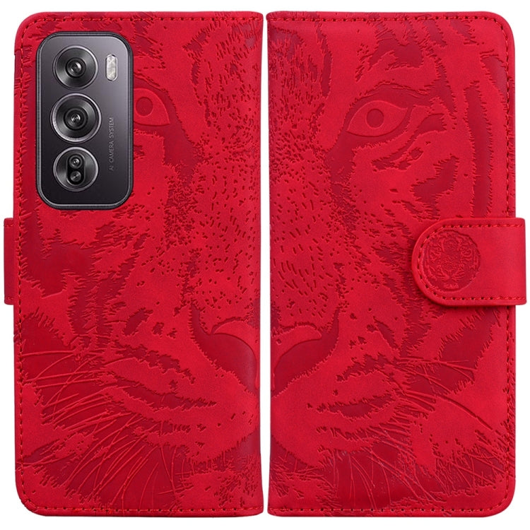 Tiger Embossing Pattern Flip Leather Phone Case, For OPPO Reno12 Pro 5G Global, For OPPO Reno12 5G Global, For OPPO K12x, For OPPO A60 4G