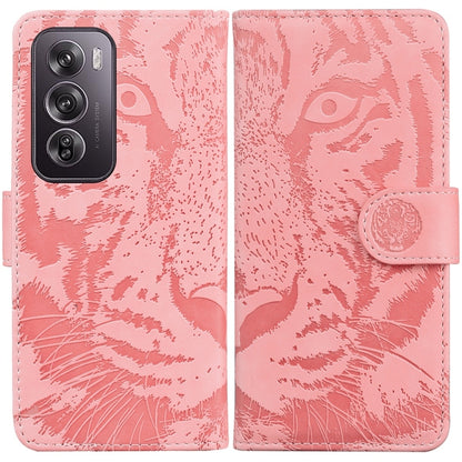 Tiger Embossing Pattern Flip Leather Phone Case, For OPPO Reno12 Pro 5G Global, For OPPO Reno12 5G Global, For OPPO K12x, For OPPO A60 4G