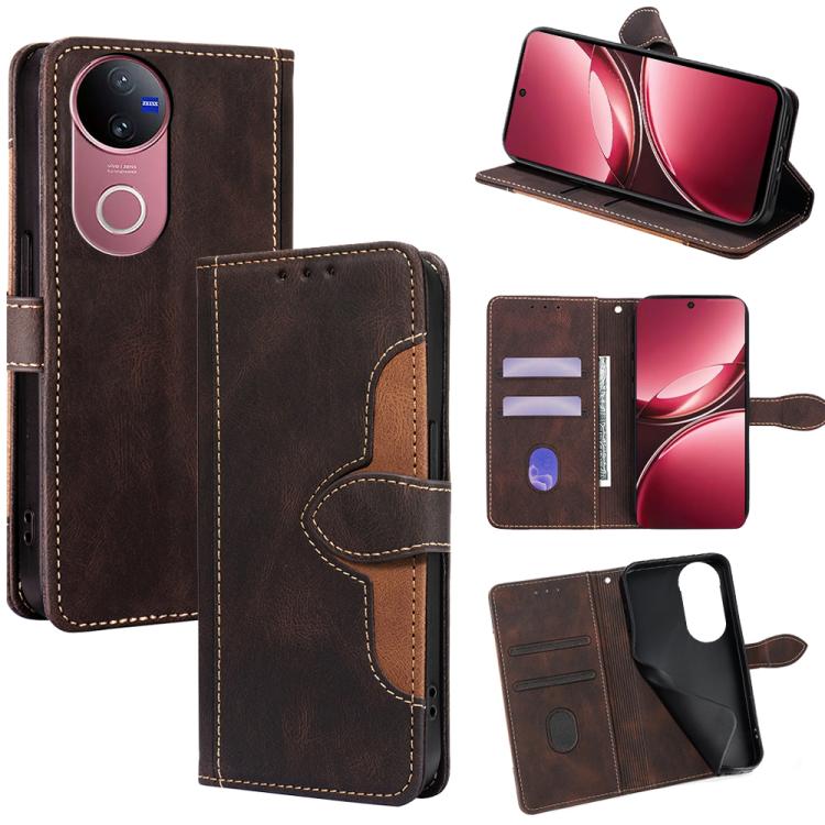Skin Feel Magnetic Buckle Leather Phone Case, For vivo V50 5G, For vivo X200 Pro 5G, For vivo Y300 Pro 5G, For vivo S19 Pro 5G, For vivo S19 5G, For vivo Y28 4G