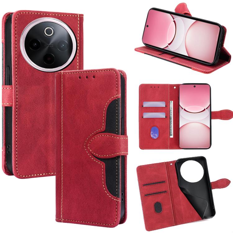 Skin Feel Magnetic Buckle Leather Phone Case, For vivo V50 5G, For vivo X200 Pro 5G, For vivo Y300 Pro 5G, For vivo S19 Pro 5G, For vivo S19 5G, For vivo Y28 4G