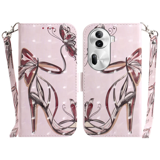 3D Colored Horizontal Flip Leather Phone Case, For OPPO Reno11 Pro 5G Global, For OPPO A59 5G / A2M