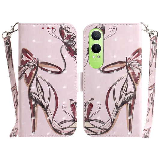 3D Colored Horizontal Flip Leather Phone Case, For OPPO K12x, For OPPO A60 4G