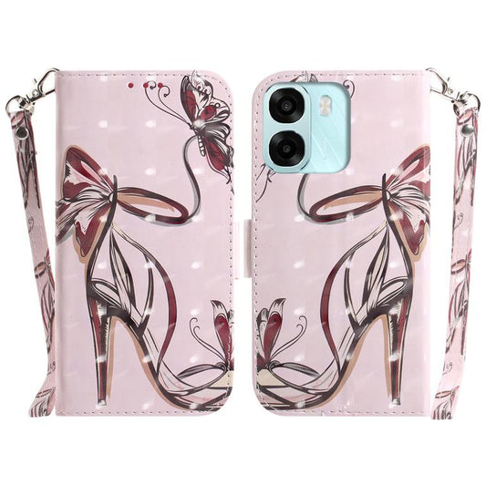 3D Colored Horizontal Flip Leather Phone Case, For OPPO A6 / A6s / A6t / A6x 4G / 5G Global, For OPPO Reno15 Pro Max 5G / Reno15 Pro India