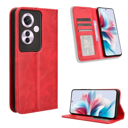 Magnetic Buckle Retro Texture Leather Phone Case, For OPPO Reno12 5G Global, For OPPO F27 Pro 5G / F27 Pro+ 5G, For OPPO A60 4G, For OPPO A3 Pro 5G, For OPPO A3 Pro 5G Global, For OPPO Reno11 F 5G / F25 Pro 5G