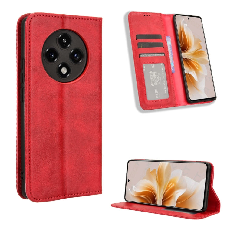 Magnetic Buckle Retro Texture Leather Phone Case, For OPPO Reno12 5G Global, For OPPO F27 Pro 5G / F27 Pro+ 5G, For OPPO A60 4G, For OPPO A3 Pro 5G, For OPPO A3 Pro 5G Global, For OPPO Reno11 F 5G / F25 Pro 5G