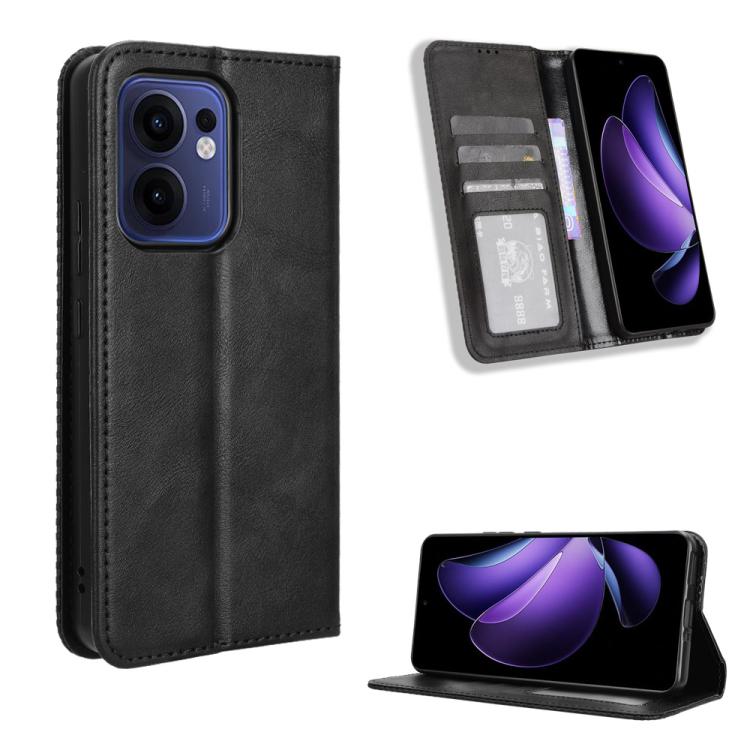 Magnetic Buckle Retro Texture Leather Phone Case, For OPPO F29 Pro 5G, For OPPO F29 5G Global, For OPPO A5 Pro Global, For OPPO Reno13 Pro 5G Global, For OPPO Reno13 5G Global, For OPPO Reno13 F 4G / 5G