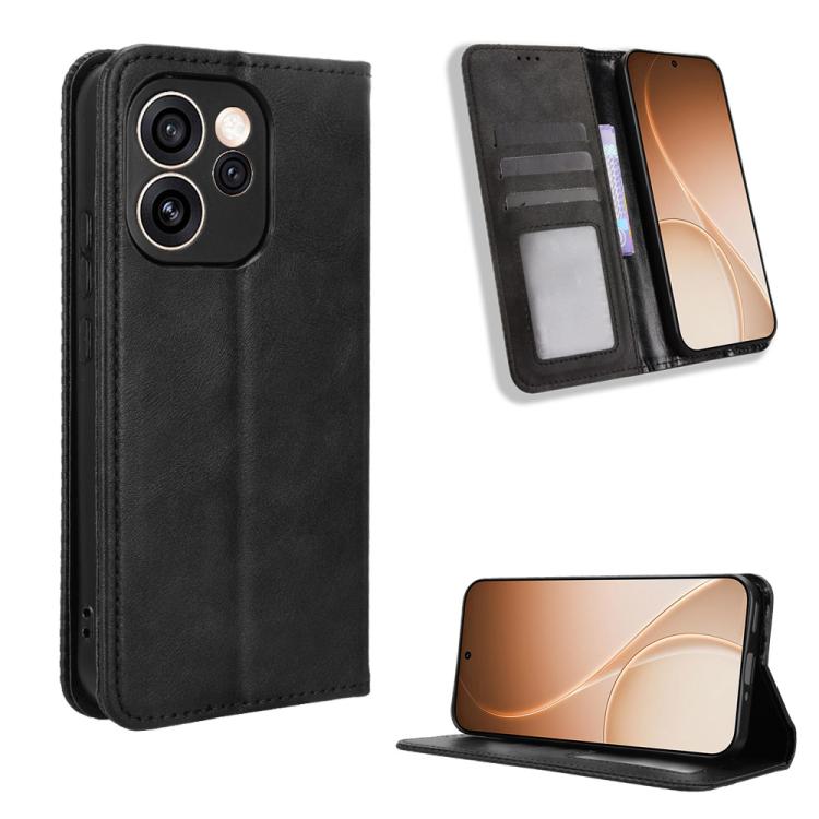 Magnetic Buckle Retro Texture Leather Phone Case, For OPPO A6s 5G / A6 5G Global, For OPPO Reno15 Pro Max 5G Global, For OPPO Reno15 5G Global / 15c, For OPPO A6x 5G / 4G, For OPPO Reno15 Pro 5G Global, For OPPO Find X9