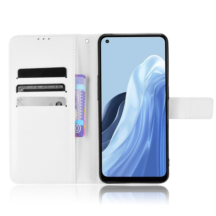 Diamond Texture Leather Phone Case, For OPPO Reno7 A