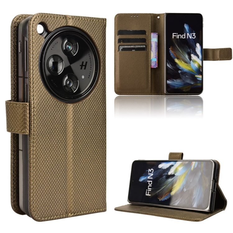 Diamond Texture Leather Phone Case, For OPPO A79 5G / A2 5G, For OPPO Find N3 / OnePlus Open, For OPPO A38 4G / A18 4G, For OPPO A2 Pro 5G