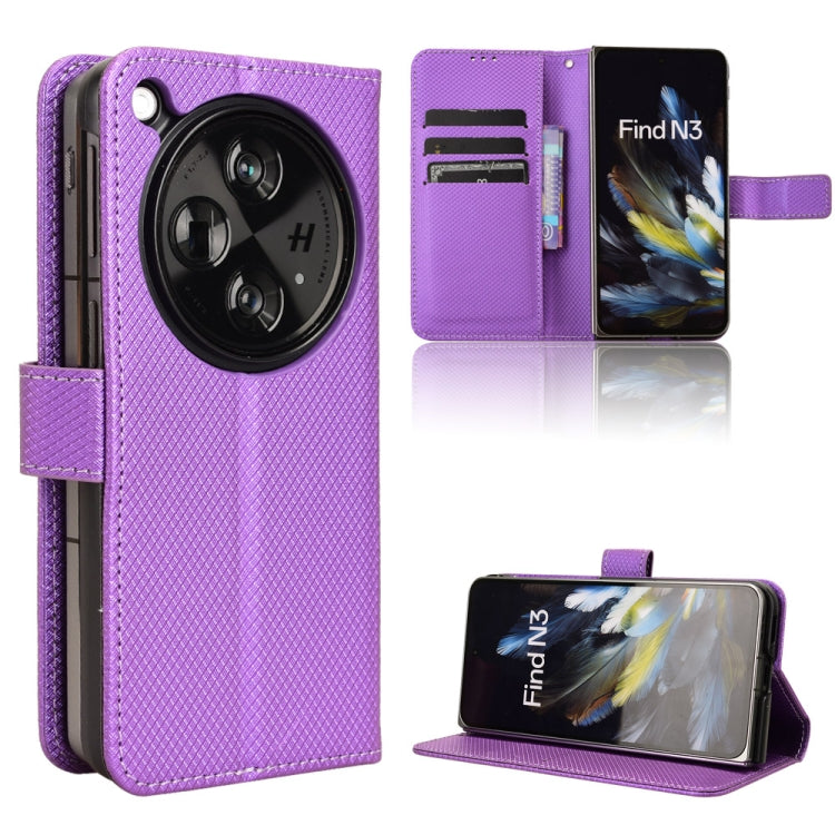 Diamond Texture Leather Phone Case, For OPPO A79 5G / A2 5G, For OPPO Find N3 / OnePlus Open, For OPPO A38 4G / A18 4G, For OPPO A2 Pro 5G