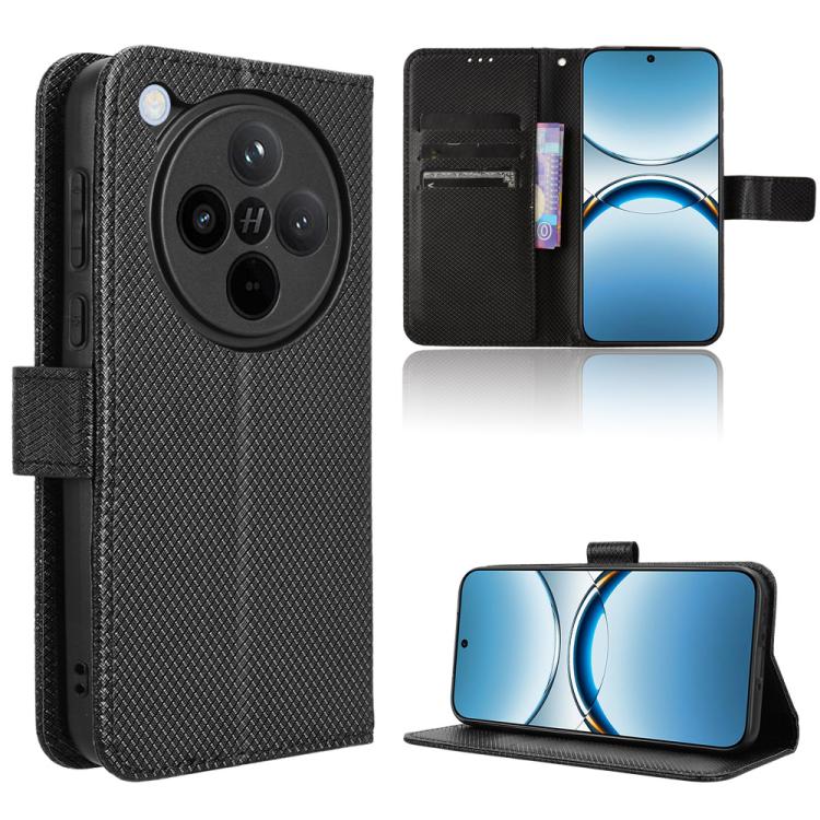 Diamond Texture Leather Phone Case, For OPPO Reno13 5G Global, For OPPO Reno13 F 4G / 5G, For OPPO Find X8, For OPPO K12X 5G / OnePlus Nord CE4 Lite 5G