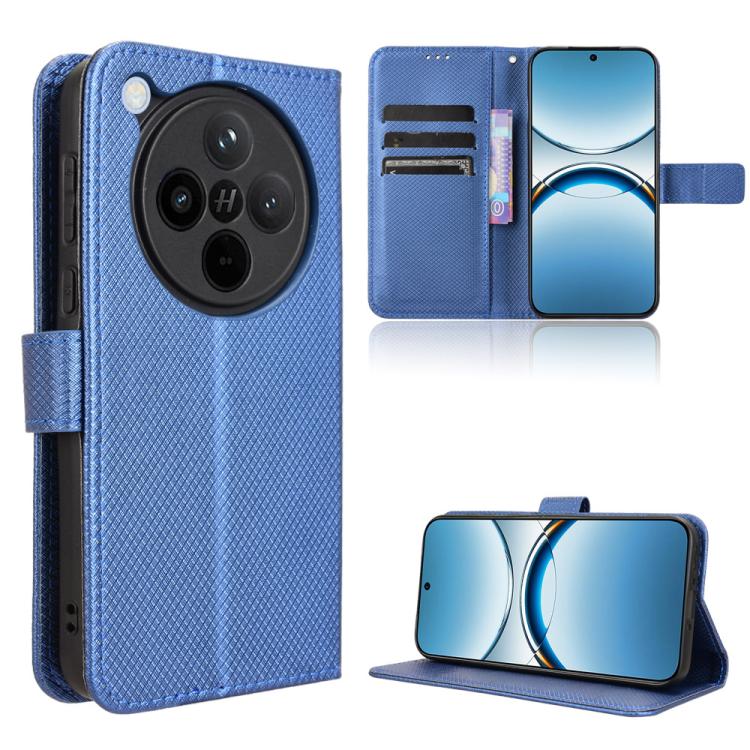 Diamond Texture Leather Phone Case, For OPPO Reno13 5G Global, For OPPO Reno13 F 4G / 5G, For OPPO Find X8, For OPPO K12X 5G / OnePlus Nord CE4 Lite 5G