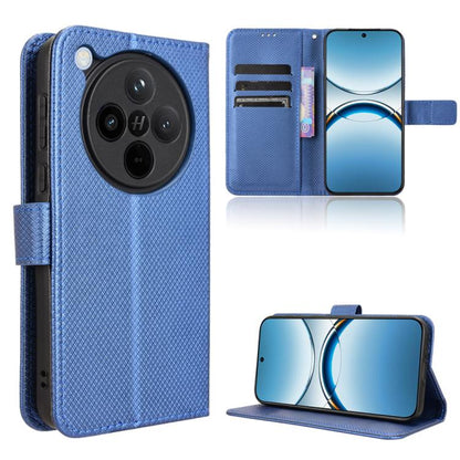 Diamond Texture Leather Phone Case, For OPPO Reno13 5G Global, For OPPO Reno13 F 4G / 5G, For OPPO Find X8, For OPPO K12X 5G / OnePlus Nord CE4 Lite 5G