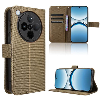 Diamond Texture Leather Phone Case, For OPPO Reno13 5G Global, For OPPO Reno13 F 4G / 5G, For OPPO Find X8, For OPPO K12X 5G / OnePlus Nord CE4 Lite 5G