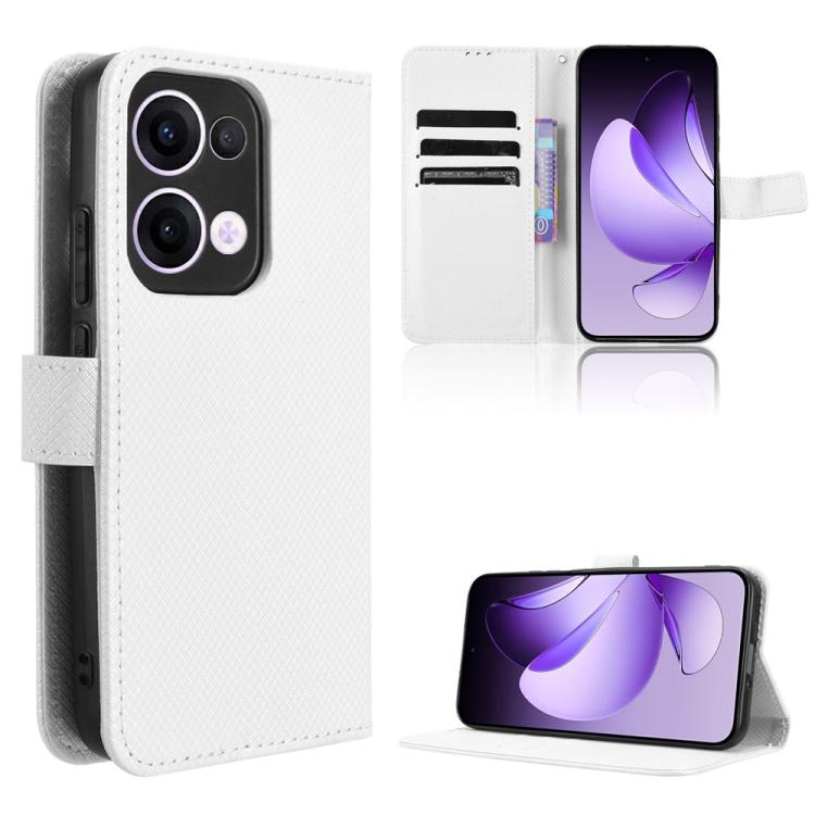 Diamond Texture Leather Phone Case, For OPPO Reno13 5G Global, For OPPO Reno13 F 4G / 5G, For OPPO Find X8, For OPPO K12X 5G / OnePlus Nord CE4 Lite 5G