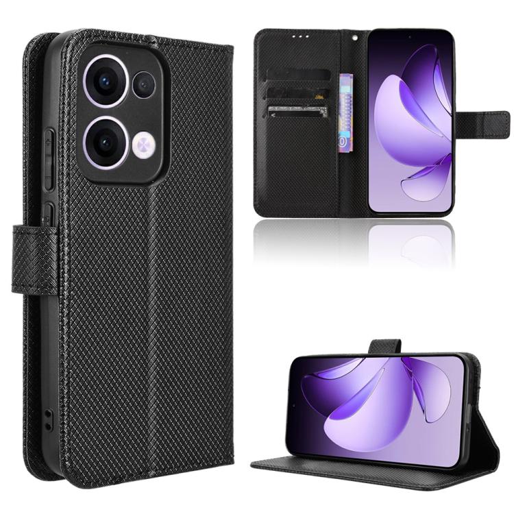 Diamond Texture Leather Phone Case, For OPPO Reno13 5G Global, For OPPO Reno13 F 4G / 5G, For OPPO Find X8, For OPPO K12X 5G / OnePlus Nord CE4 Lite 5G