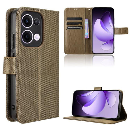 Diamond Texture Leather Phone Case, For OPPO Reno13 5G Global, For OPPO Reno13 F 4G / 5G, For OPPO Find X8, For OPPO K12X 5G / OnePlus Nord CE4 Lite 5G