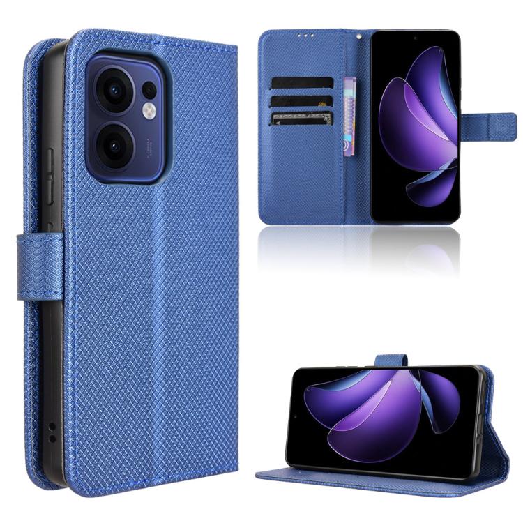 Diamond Texture Leather Phone Case, For OPPO Reno13 5G Global, For OPPO Reno13 F 4G / 5G, For OPPO Find X8, For OPPO K12X 5G / OnePlus Nord CE4 Lite 5G