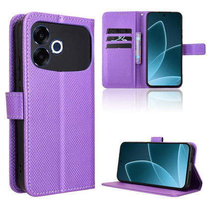 Diamond Texture Leather Phone Case, For OPPO Reno16 F 5G / Reno16 FS 5G, For OPPO Reno15 A / Reno15 F 5G, For OPPO Reno16 Pro 5G / Reno 16 5G Global, For OPPO F33 Pro 5G