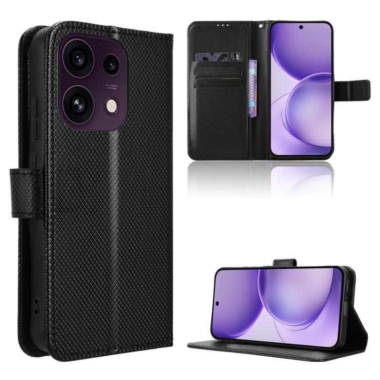Diamond Texture Leather Phone Case, For OPPO Reno16 F 5G / Reno16 FS 5G, For OPPO Reno15 A / Reno15 F 5G, For OPPO Reno16 Pro 5G / Reno 16 5G Global, For OPPO F33 Pro 5G