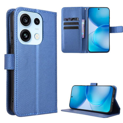 Diamond Texture Leather Phone Case, For OPPO Reno16 F 5G / Reno16 FS 5G, For OPPO Reno15 A / Reno15 F 5G, For OPPO Reno16 Pro 5G / Reno 16 5G Global, For OPPO F33 Pro 5G