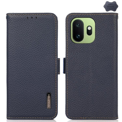 KHAZNEH Side-Magnetic Litchi Genuine Leather RFID Phone Case, For OnePlus Nord CE6 Lite 5G Global, For OnePlus Ace 6 Ultra, For OnePlus 15T, For OnePlus Turbo 6 / 6V, For OnePlus 15, For OnePlus Nord 5 / Ace 5 Ultra