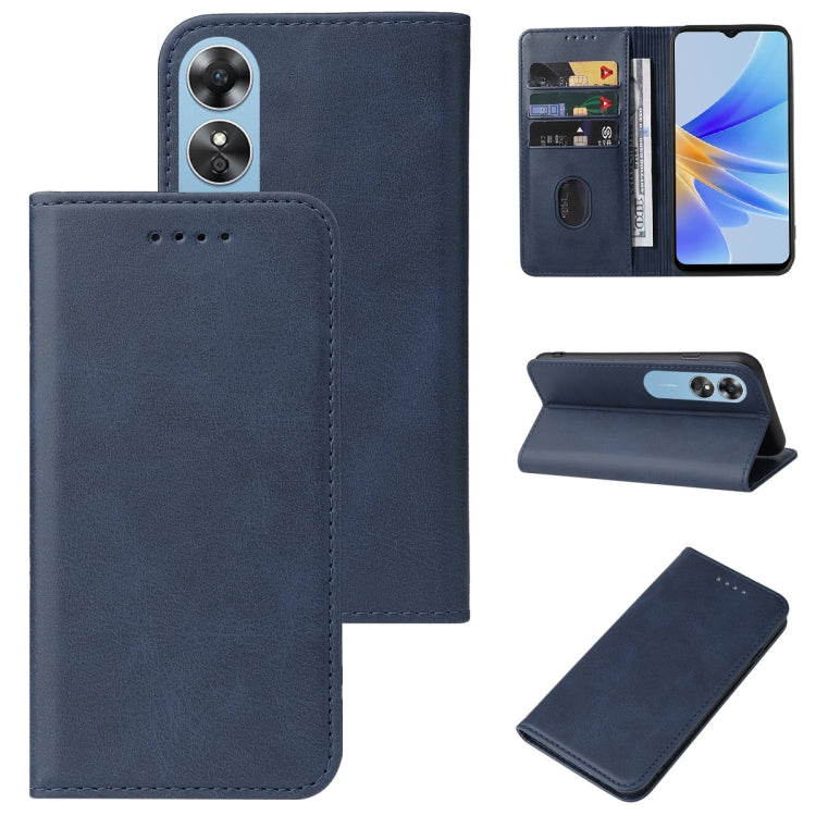 Magnetic Closure Leather Phone Case, For OPPO A2m, For OPPO A2 Pro, For OPPO A38, For OPPO A17 / A17K, For OPPO Reno7 4G, For OPPO A12