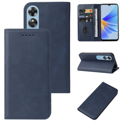 Magnetic Closure Leather Phone Case, For OPPO A2m, For OPPO A2 Pro, For OPPO A38, For OPPO A17 / A17K, For OPPO Reno7 4G, For OPPO A12