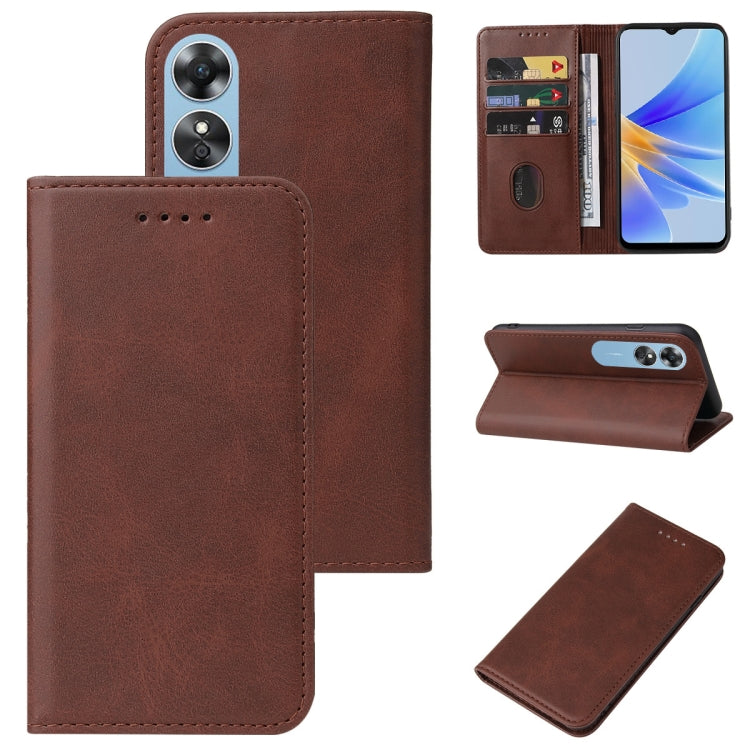 Magnetic Closure Leather Phone Case, For OPPO A2m, For OPPO A2 Pro, For OPPO A38, For OPPO A17 / A17K, For OPPO Reno7 4G, For OPPO A12