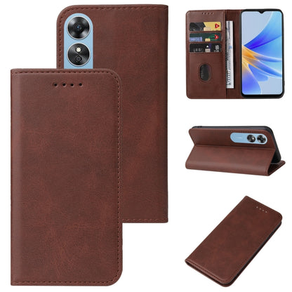 Magnetic Closure Leather Phone Case, For OPPO A2m, For OPPO A2 Pro, For OPPO A38, For OPPO A17 / A17K, For OPPO Reno7 4G, For OPPO A12