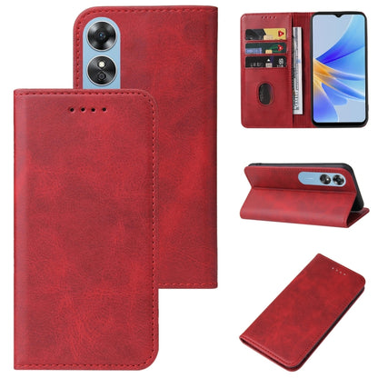 Magnetic Closure Leather Phone Case, For OPPO A2m, For OPPO A2 Pro, For OPPO A38, For OPPO A17 / A17K, For OPPO Reno7 4G, For OPPO A12