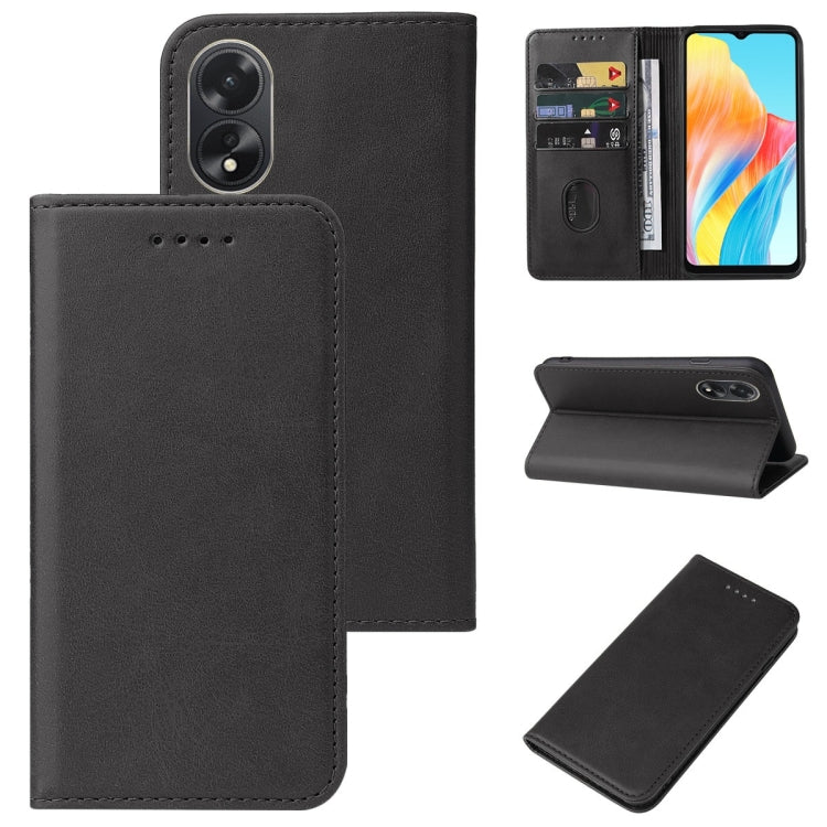 Magnetic Closure Leather Phone Case, For OPPO A2m, For OPPO A2 Pro, For OPPO A38, For OPPO A17 / A17K, For OPPO Reno7 4G, For OPPO A12