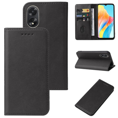 Magnetic Closure Leather Phone Case, For OPPO A2m, For OPPO A2 Pro, For OPPO A38, For OPPO A17 / A17K, For OPPO Reno7 4G, For OPPO A12