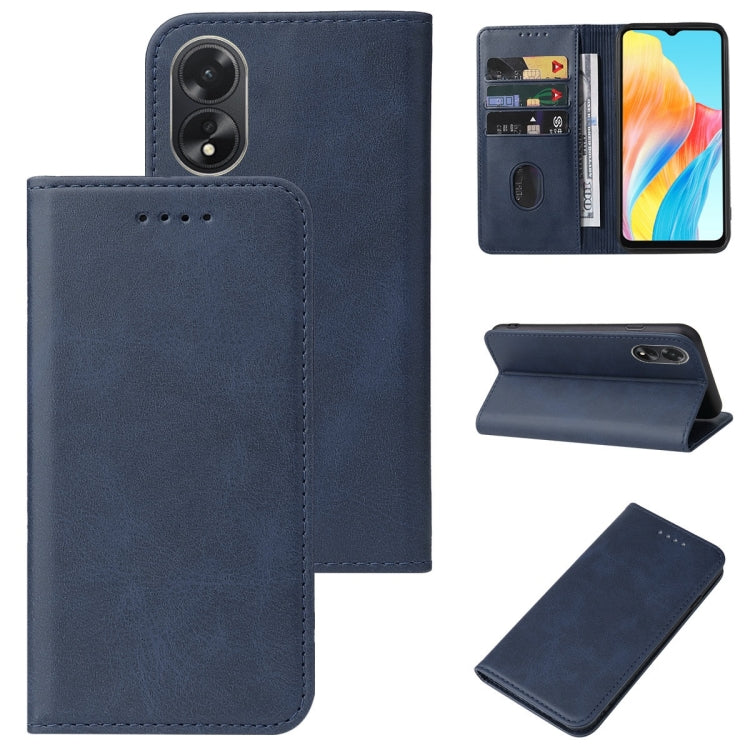 Magnetic Closure Leather Phone Case, For OPPO A2m, For OPPO A2 Pro, For OPPO A38, For OPPO A17 / A17K, For OPPO Reno7 4G, For OPPO A12