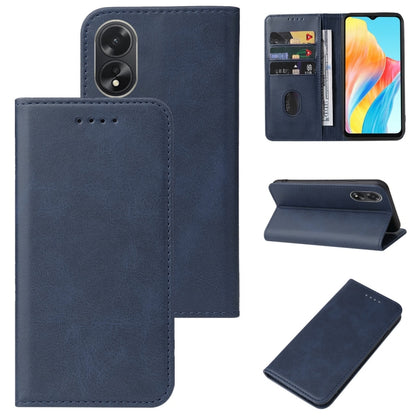Magnetic Closure Leather Phone Case, For OPPO A2m, For OPPO A2 Pro, For OPPO A38, For OPPO A17 / A17K, For OPPO Reno7 4G, For OPPO A12
