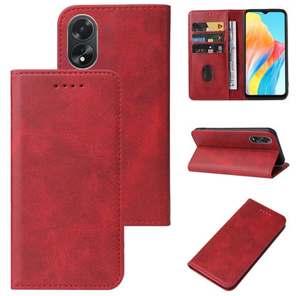 Magnetic Closure Leather Phone Case, For OPPO A2m, For OPPO A2 Pro, For OPPO A38, For OPPO A17 / A17K, For OPPO Reno7 4G, For OPPO A12