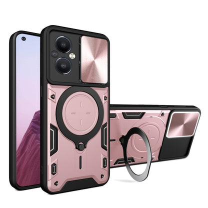 CD Texture Sliding Camshield Magnetic Holder Phone Case, For OnePlus Nord N20 5G