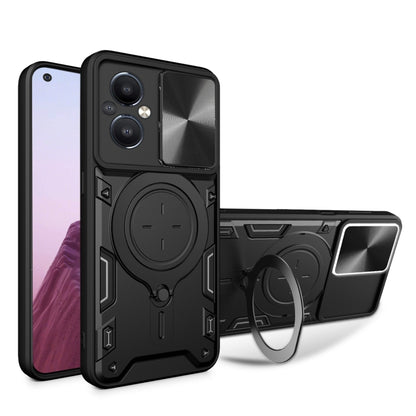 CD Texture Sliding Camshield Magnetic Holder Phone Case, For OnePlus Nord N20 5G