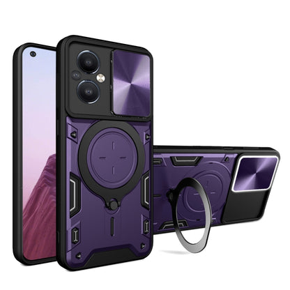 CD Texture Sliding Camshield Magnetic Holder Phone Case, For OnePlus Nord N20 5G
