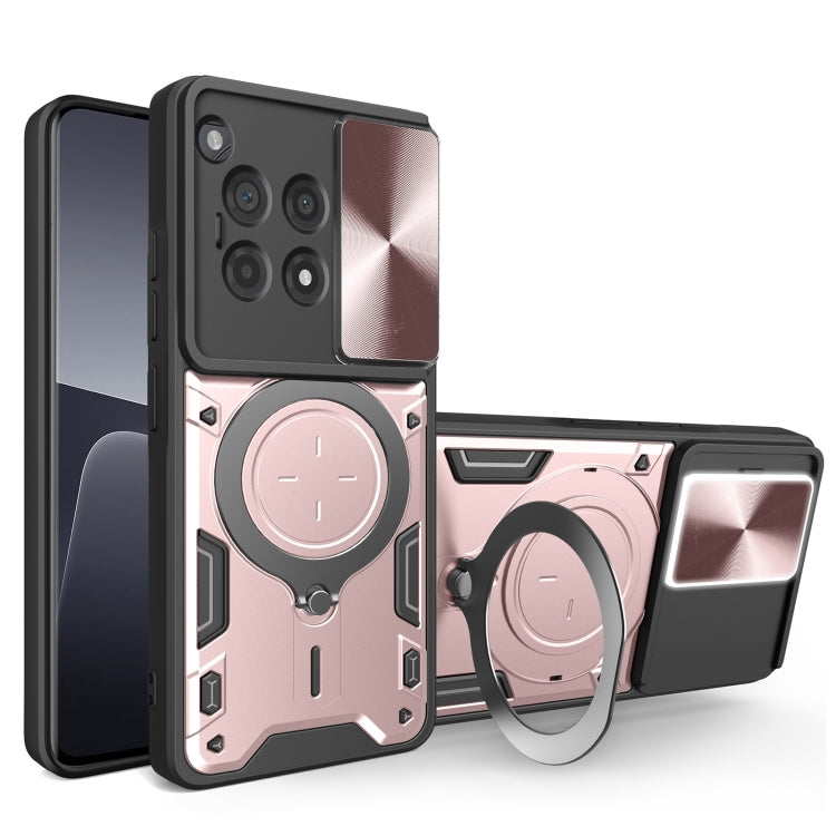 CD Texture Sliding Camshield Magnetic Holder Phone Case, For OnePlus 13R 5G, For OnePlus 13 5G, For OnePlus Nord 4 5G, For OnePlus 12R 5G