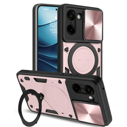 CD Texture Sliding Camshield Magnetic Holder Phone Case, For OnePlus Nord 6 5G, For OnePlus 15 5G, For OnePlus Ace 5 Ultra / Nord 5, For OnePlus Ace 5 Racing / Nord CE5