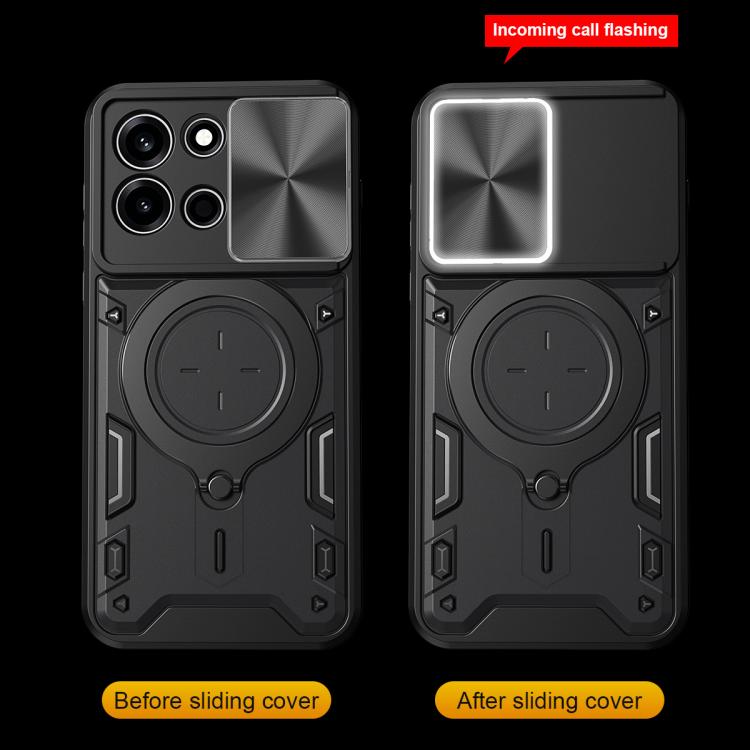 CD Texture Sliding Camshield Magnetic Holder Phone Case, For OnePlus Nord 6 5G, For OnePlus 15 5G, For OnePlus Ace 5 Ultra / Nord 5, For OnePlus Ace 5 Racing / Nord CE5
