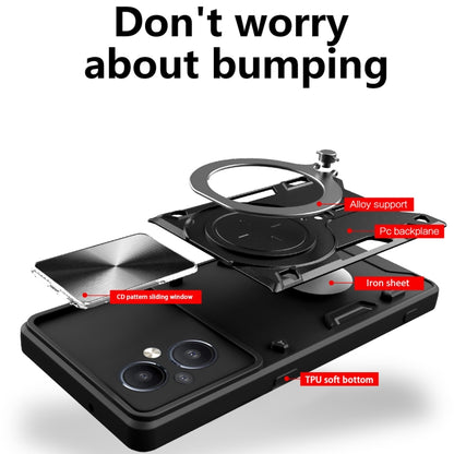 CD Texture Sliding Camshield Magnetic Holder Phone Case, For OnePlus Nord 6 5G, For OnePlus 15 5G, For OnePlus Ace 5 Ultra / Nord 5, For OnePlus Ace 5 Racing / Nord CE5