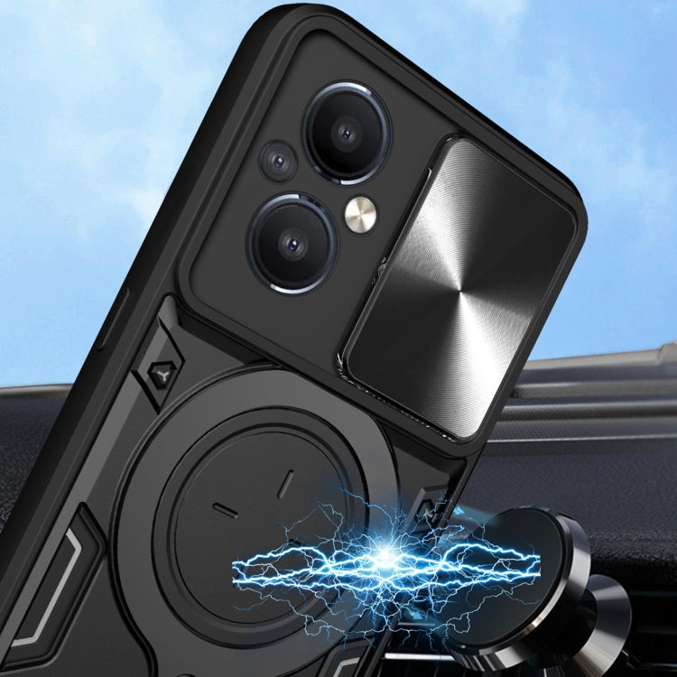 CD Texture Sliding Camshield Magnetic Holder Phone Case, For OnePlus Nord 6 5G, For OnePlus 15 5G, For OnePlus Ace 5 Ultra / Nord 5, For OnePlus Ace 5 Racing / Nord CE5