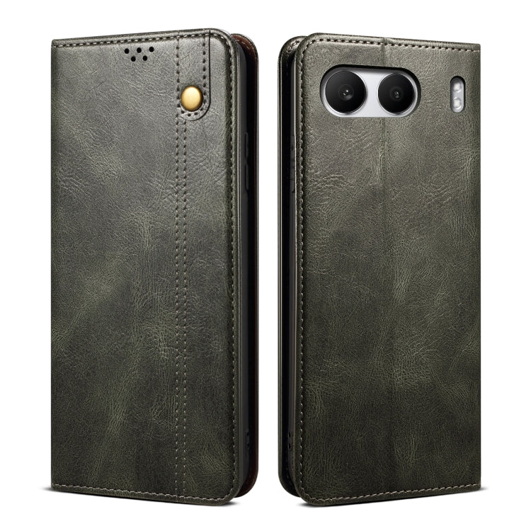 Oil Wax Crazy Horse Texture Leather Phone Case, For OnePlus 15R, For OnePlus 15, For OnePlus 13s 5G, For OnePlus 13T, For OnePlus 13, For OnePlus Nord 4