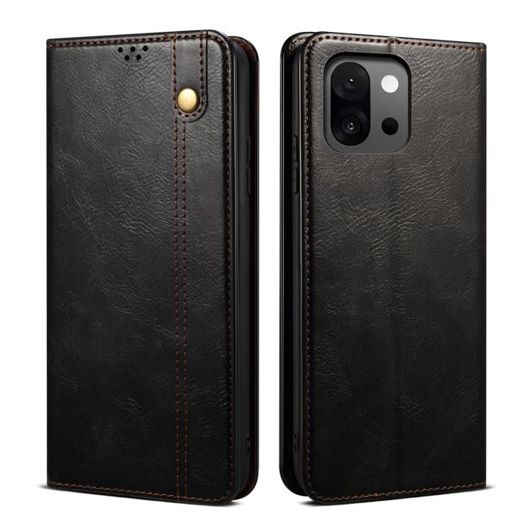 Oil Wax Crazy Horse Texture Leather Phone Case, For OnePlus 15R, For OnePlus 15, For OnePlus 13s 5G, For OnePlus 13T, For OnePlus 13, For OnePlus Nord 4