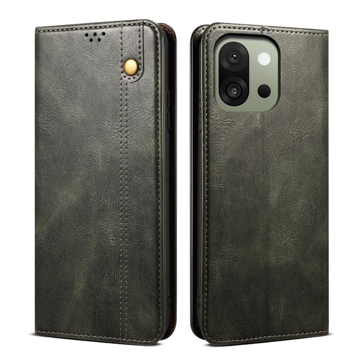 Oil Wax Crazy Horse Texture Leather Phone Case, For OnePlus 15R, For OnePlus 15, For OnePlus 13s 5G, For OnePlus 13T, For OnePlus 13, For OnePlus Nord 4